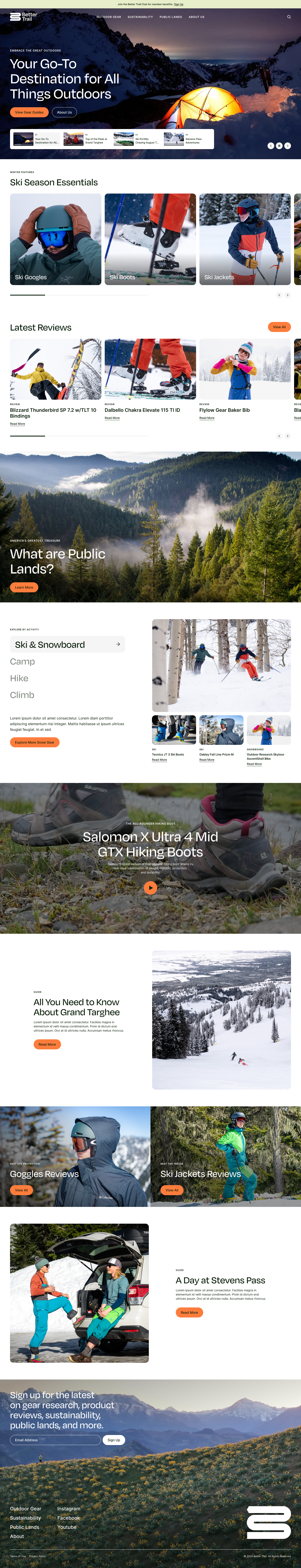 Final Design Homepage